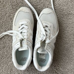 Platform White New Balance 574 Sneakers